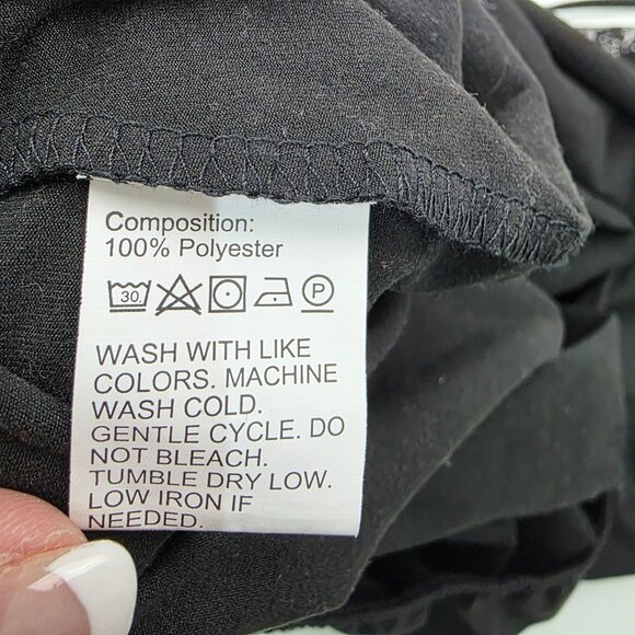 Shein Curve Black Lace Halter Tank Top With Tie Back & Open Back Sleeveless 3XL - Picture 7 of 10